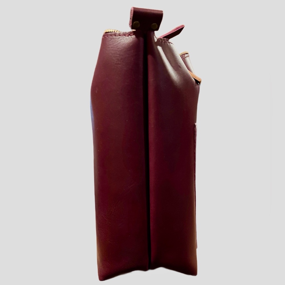 Portland Leather Lollipop medium Zipper Tote - Picture 3 of 9